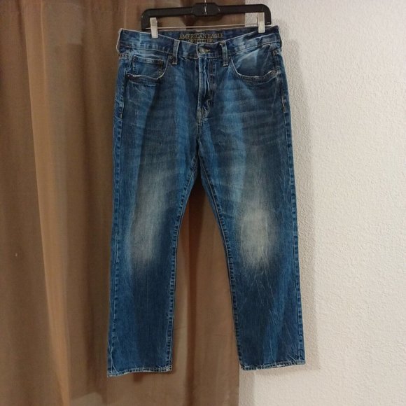 Men's American Eagle Semi Distressed Live Your Life Jeans Size 34X30